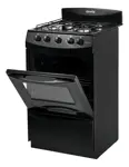 Cocina Negra Escorial Candor S2 Black 4 Gas Natural