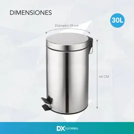 Tacho De Basura  30Lts Pedal C...