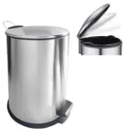 Cesto Residuos Tacho Acero Inox. Pedal 20 Lts Hogar Actual