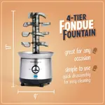 Máquina Eléctrica De Fondue De Chocolate 4 Niveles