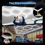 Luces Hexagonales Garaje HYPERLITE Gen II 77W 7700LM 6500K