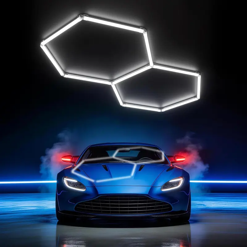 Luces Hexagonales Garaje HYPERLITE Gen II 77W 7700LM 6500K