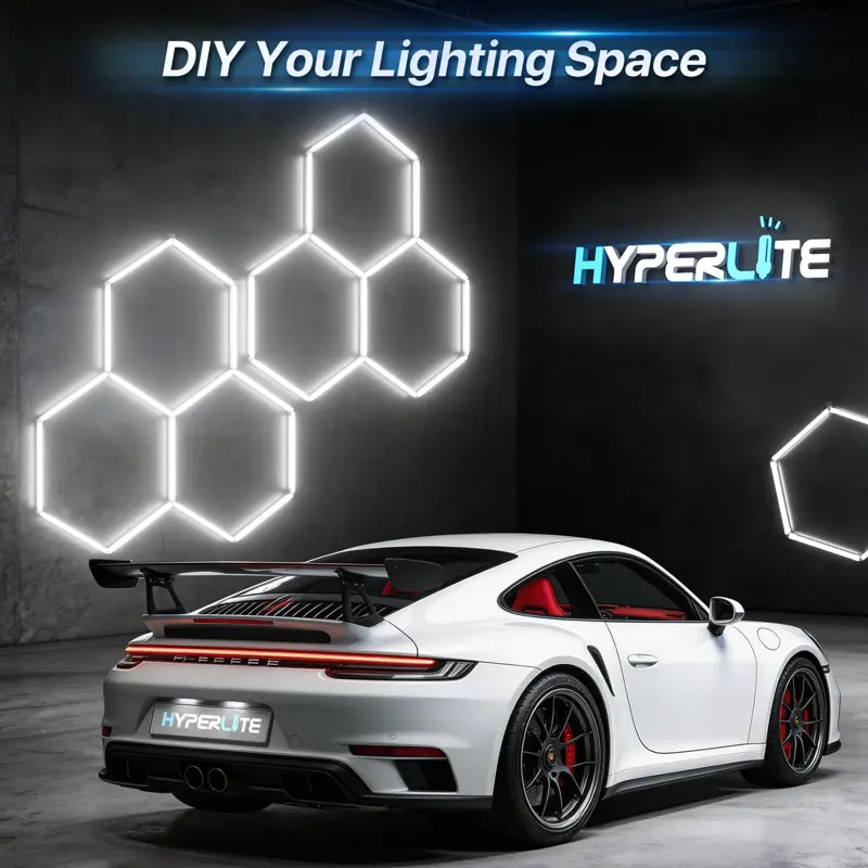 Luces Hexagonales Garaje HYPERLITE Gen II 77W 7700LM 6500K