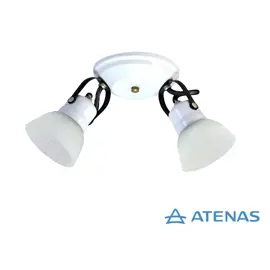Araña 2 Luces Móvil Blanca Para Ven...