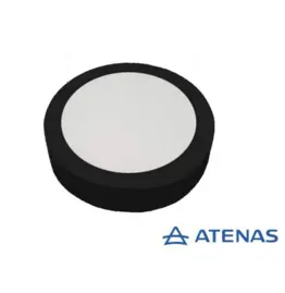 Plafón Led 12 Watts Negro Luz Cálid...