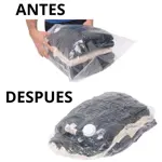 BOLSAS AL VACIO X2 GUARDA ROPA ORGANIZADOR VIAJE HOGAR 50x70