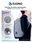Mochila Antirrobo Impermeable Suono Puerto Usb Snac-1000