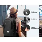 Mochila Antirrobo Negra South Port 35 Litros USB