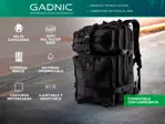 Mochila Táctica Negra Gadnic 45Lts Militar Compartimentos Varios
