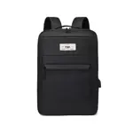 Mochila Reforzada Waggs Porta Notebook Unisex Urbana Negra