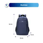 Mochila Urbana Impermeable porta Notebook Waggs 30L Gris