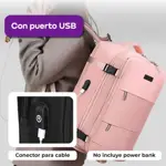 Mochila de Viaje Carry On para Cabina de Avion Porta Notebook Waggs Negra