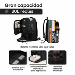 Mochila Viaje Carry On Porta Notebook Tactica Waggs Impermeable Negro