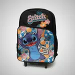 Mochila Escolar Carro 16 Stitch Hawai Wabro