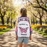 Mochila Espalda Mariposa Born To Shine Luz Led 18 Pulgadas Negro Born To Shine