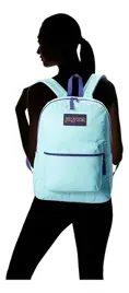Mochila Espalda Verde Agua 18 Pulg...
