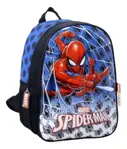 Mochila Escolar Espalda 12 Spiderman Hombre Araña Wabro Azul Spiderman