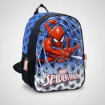 Mochila Escolar Espalda 12 Spiderman Hombre Araña Wabro Azul Spiderman