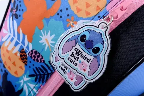 Mochila Jardin Carro 12 Stitch Hawaii Wabro 27147 Negro Hawaii
