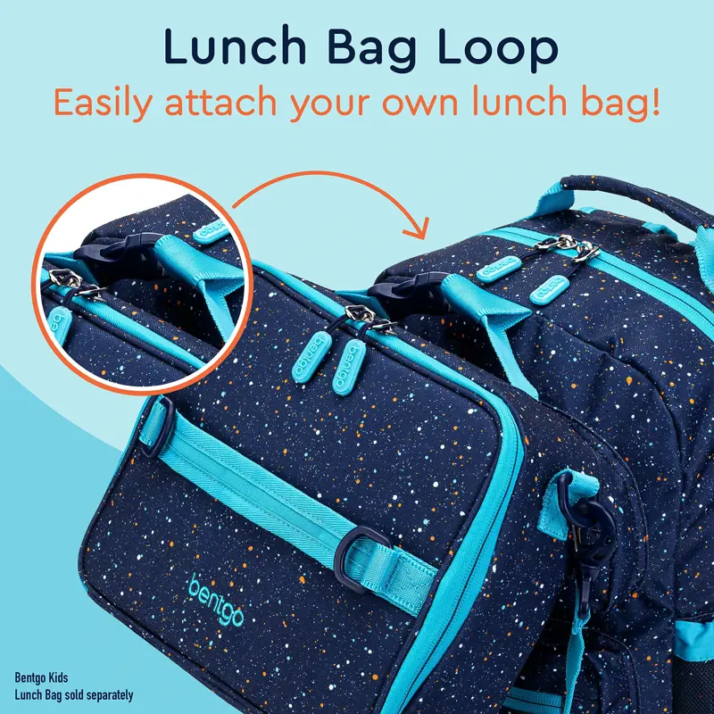 Mochila Bentgo Kids Confetti ligera 35,56 cm Azul Abismo