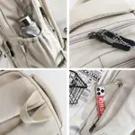 Mochila JARKJARD Aesthetic para colegialas universitarias, color blanco