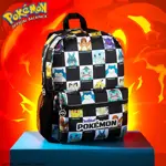 Mochila Pokémon Kids con bolsillo para botella de agua negro/blanco