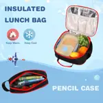 Set de Mochila Bevalsa Game Over con Puerto de Carga USB Rojo