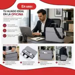 FUNDA MALETÍN PARA LAPTOP NOTEBOOK 15.6 CON CORREA AJUSTABLE GRIS 15,6