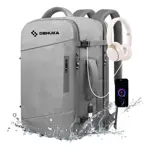 Mochila Impermeable De Viaje Con Bolsillos Internos Carry On Gris Dehuka B09