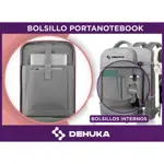 Mochila Impermeable De Viaje Con Bolsillos Internos Carry On Gris Dehuka B09