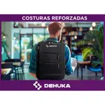 Mochila Urbana Deportiva Impermeable Con Carga Usb Dehuka B04 Negro