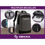 Mochila Impermeable Oxford Para Notebook, Clásica Y Multifuncional, Con Sistema Antirrobo Dehuka