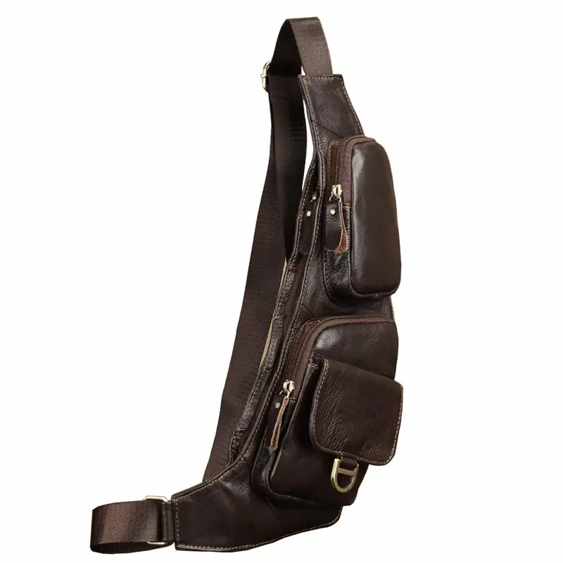 Bolso Bandolera de Cuero Hebetag para Hombres y Mujeres
