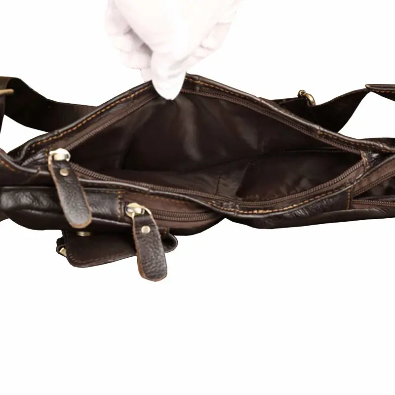 Bolso Bandolera de Cuero Hebetag para Hombres y Mujeres
