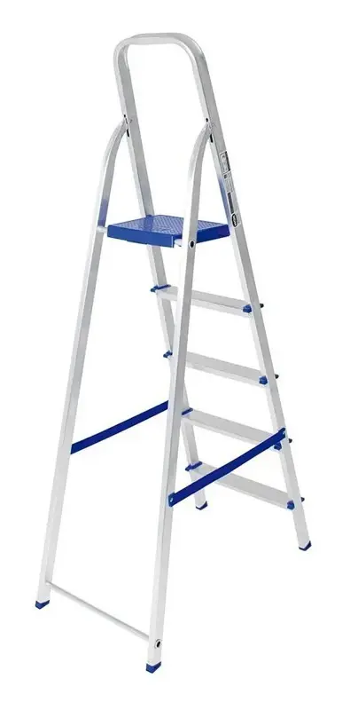 Escalera Aluminio Tipo Tijera Plegable 5 Escalones Mor 5103
