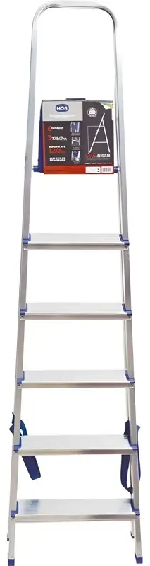 Escalera Aluminio Tipo Tijera Plegable 6 Escalones Mor 5104