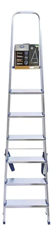 Escalera Aluminio Tipo Tijera Plegable 7 Escalones Mor 5105