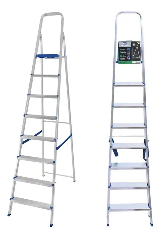 Escalera Aluminio Tipo Tijera Plegable 8 Escalones Mor 5106