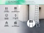 Escalera Telescópica Gadnic 2M Con Altura Ajustable