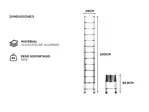 Escalera Telescópica Gadnic 2M Con Altura Ajustable