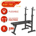 Banco Ejercicio Plegable Ranbak 760 Para Gym En Casa