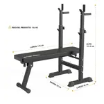 Banco Ejercicio Plegable Ranbak 760 Para Gym En Casa