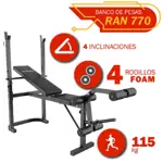 Banco de pecho y piernas plegable  RANBAK 770		