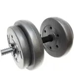 EQUIPO MANCUERNA CROMADA c/ROSCAS Y MANGO DE GOMA + 7.5KG c/ DISCOS RECUB. PVC RANBAK 001