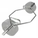 Trap Bar Olimpica Force By Gadnic Hexagonal 50mm Acero Macizo Cromado 145cm 22kg 