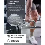 Trap Bar Olimpica Force By Gadnic Hexagonal 50mm Acero Macizo Cromado 145cm 22kg 
