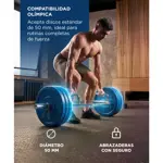 Trap Bar Olimpica Force By Gadnic Hexagonal 50mm Acero Macizo Cromado 145cm 22kg 