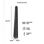 Barra de Sonido Gadnic BS1000 Bluetooth 2en1 Aux USB Optical 80w