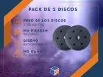 Discos Pesas 2.5kg PVC Mancuernas Barra 30mm Combo X2 Unidades Waggs