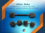 Discos Pesas 2.5kg PVC Mancuernas Barra 30mm Combo X2 Unidades Waggs